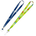 3/4" Super Soft Polyester Multi-Color Sublimation Lanyard